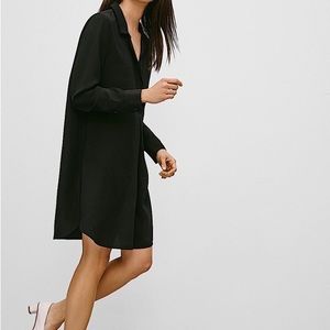 Babaton Black Lee Shirt Collar Dress